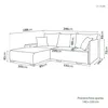 FurMeb24 ECKSOFA LAVANO L-form 246 x 188 cm - CREME - mit Produktbild-Vorschau 6
