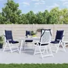 vidaXL Hochlehner-Auflagen 4 Stk. Marineblau Oxford-Gewebe Produktbild-Vorschau 2