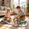 Malplay Elektrische houten treinset, 95 onderdelen: trein, Productafbeelding-voorbeeld 6