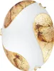 Art gold kovové stropné svietidlo sklo biele/zlaté Ø30cm Náhľad obrázku produktu 6