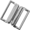 2 Bikini-Verschlüsse silber A 18x19mm | I 15x4mm