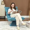 HOMCOM Bodenstuhl Bodensofa mit Verstellbarer Rückenlehne Produktbild-Vorschau 2