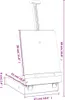 vidaXL Chevalet de table 27x43x68 cm pin massif Voir les images du produit 8