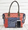 Sunsa Damen Tasche Umhängetasche Handtasche Canvas & Leder Produktbild-Vorschau 5