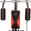 Close-up of a home gym machine, specifically the seat and arm pads. Produktbild-Vorschau