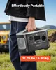 VEVOR Tragbare Powerstation, 600W Solargenerator, 493Wh Produktbild-Vorschau 5
