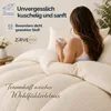 ZIRVEHOME Bettwäsche 200x220 Creme Damast Streifen – Produktbild-Vorschau 4