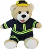 Plüsch Bär "Feuerwehr" sitzend 16x17x27 cm Produktbild-Vorschau 2
