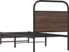 vidaXL Rám postele bez matrace 80x200 cm hnědý dubový Náhled obrázku produktu 7