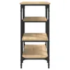 A freestanding shelf unit with four shelves. Produktbild-Vorschau