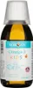 A bottle of Norsan Omega-3 Kids supplement with its measuring cap on top. Produktbild-Vorschau
