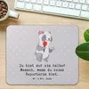 Mr. & Mrs. Panda Mousepad Reporterin Herz - Grau Pastell - Produktbild-Vorschau 2