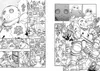 A collage of manga panels depicting armored characters in battle. Náhled obrázku produktu