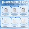 Mitesserentferner Porensauger, 3 Saugstufen, 6 Aufsätze, Produktbild-Vorschau 6