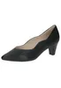 Caprice Damen Pumps Trichterabsatz Leder Wellenkante Produktbild-Vorschau 7
