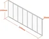 Wärmelackierte Aluminium-Glaswand - 210x105 cm - Weiß - Produktbild-Vorschau 5