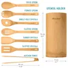 BlauKe® Set di Utensili da Cucina in Legno di Bamboo - Kit Anteprima dell’immagine prodotto 3