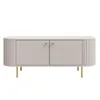 AX LIVING TV-Schrank Halay Beige, 2 Türen Moderne Produktbild-Vorschau 1