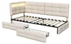 Polsterbett 90x200cm mit RGB LED und USB-C Ladestation, Produktbild-Vorschau 10