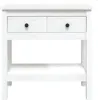 Tavolo consolle bianco 75x35x75 cm in legno di pino Anteprima dell’immagine prodotto 3