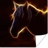 MuchoWow® Poster Pferd - Kontur - Leicht 100x100 cm - Produktbild-Vorschau 1