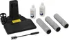 A collection of Tineco floor cleaning accessories, including a brush head, cleaning solution bottles, and roller brushes, laid out on a white background. Náhled obrázku produktu