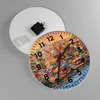 Wanduhr - Rund - Glasuhr - Farben Stadt Türkei - 30x30cm - Produktbild-Vorschau 2