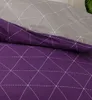 Bettwäsche 100% Baumwolle 200x220 cm Renforce Raute Lila Produktbild-Vorschau 2
