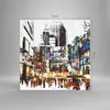 Bilder auf glas - Stadt Straße Haus - 70x70cm - Glasbilder Produktbild-Vorschau 3