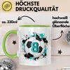8. Geburtstag Geschenk Tasse Becher Jungs Fußball Produktbild-Vorschau 3