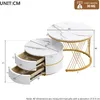 Set di tavolini da caffè a forma di nido Merax, tavolino da Anteprima dell’immagine prodotto 9