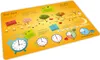 stabiles Vinyl Tischset - Zeit Jahreszeiten Uhrzeit Kinder Produktbild-Vorschau 1