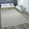 In- & Outdoor Flachgewebe Teppich Geometrisch Skandi Rauten Produktbild-Vorschau 1
