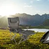 HI Luxus Campingstuhl mit Fußstütze Anthrazit Produktbild-Vorschau 5