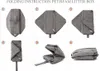 A series of six numbered images showing the folding steps of a portable cat litter box. Náhled obrázku produktu