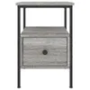 The Living Store Nachttisch Grau Sonoma-Eiche 34x36x50 cm Produktbild-Vorschau 7
