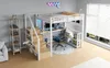Letto a soppalco 140 x 200 cm con scrivania, scaletta Anteprima dell’immagine prodotto 18