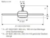 Ventilatore da soffitto con luce e telecomando Titanium Anteprima dell’immagine prodotto 4