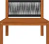 The Living Store Garten-Mittelsofa mit Auflagen Massivholz Produktbild-Vorschau 5