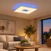 Brilliant LED Deckenaufbau Panel Ellia Weiß 45x45cm 24W Produktbild-Vorschau 2