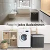 Bambus Wäschekorb 3 Fächer, 150L Wäschesammler mit Deckel & Produktbild-Vorschau 6