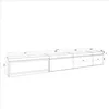 A technical drawing of a TV cabinet with dimensions indicated. Produktbild-Vorschau