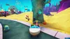 A scene from a video game, possibly a racing game, set in an underwater environment with cartoonish characters and structures. Produktbild-Vorschau