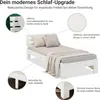 Homestyle4u Holzbett 90x200 Einzelbett mit Lattenrost Weiss Produktbild-Vorschau 5