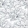 MuchoWow® Mauspad Mousepad Blumen - Muster - Linie 20x20 cm Produktbild-Vorschau 1