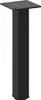 A black metal table leg with a mounting plate on top. Náhľad obrázku produktu