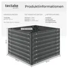 tectake Hochbeet Salvia verzinkter Stahl 80x80x62cm 380L Produktbild-Vorschau 5