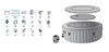 Bestway Lay-Z-Spa 180 x 66 cm Cancun SPA Top Lederbezug Produktbild-Vorschau 2