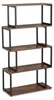 relaxdays 10031600_0 relaxdays Regal braun/schwarz 4 Podgląd zdjęcia produktu 9