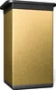 A gold-colored furniture foot with a black top and gray base, shown against a white background. Produktbild-Vorschau
